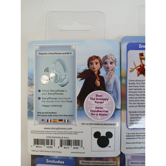 StoryPhones 4 PACK NEW Story Shields Disc Disney Headphones Storytelling SEALED - Picture 7 of 10
